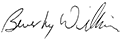 [Signature] Beverly Williams